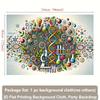Colorful DNA Science Backdrop, STEM Education Classroom Photography Background
