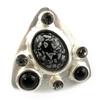 Dolce Vita [F9140] - Silver Black 'Creativity' Designer Ring