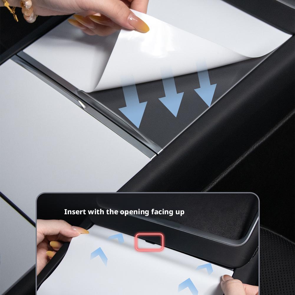 Central Control Panel For Tesla Model 3/Y/YL Highland Console Cover Panel Patch Protective Sticker Auto Interior Accessories