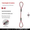 Adjustable Steel Wire Rope with Plastic Coating - Light & Picture Hanging System with Lock Buckle