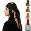 Versatile Floral Embroidery Scarf Floral Embroidery Hair Wrap  Women's  Headwear Accessory