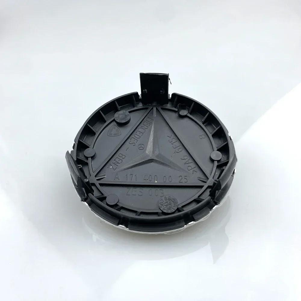 LKL1  Car Sticker Mercedes Benz Wheel Center Cap 75mm New Black Hubcap for Mercedes W204 W211 W205 W212 Amg W203 W213  W124 W176 W177