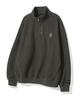 Beentrill Corduroy Fleece Small Logo Half Zip (Charcoal)
