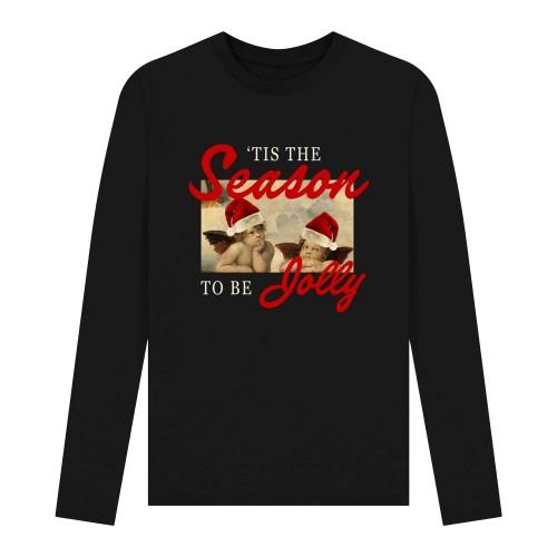 Apoh Unisex Adult Tis The Season To Be Jolly Raphael Long-Sleeved T-Shirt