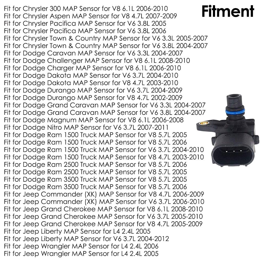 1pc 05033310AB Manifold Absolute Pressure Sensor For Dodge Charger Avenger Journey Challenger Caliber Viper SRT