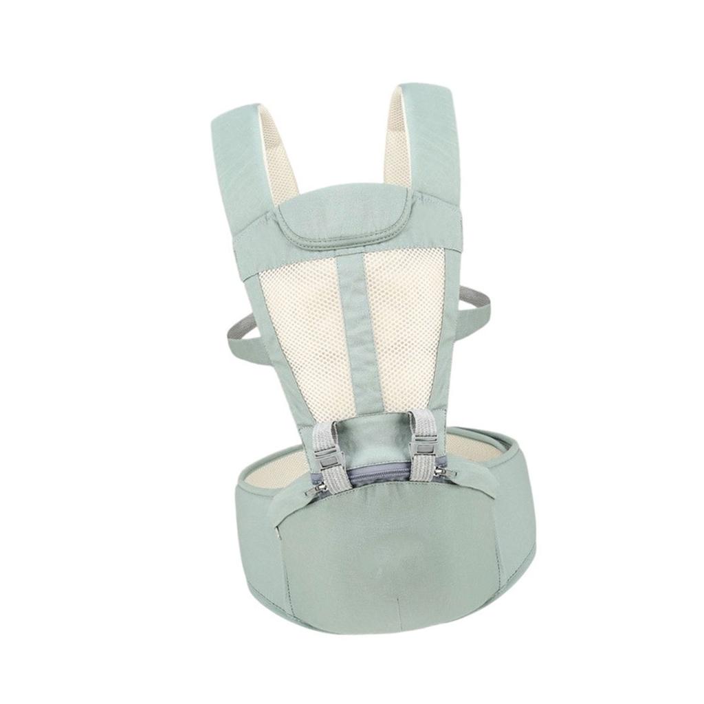 Convertible Infant Carrying Device Hip Seat Function Cotton Fabric Reinforced Safety Buckles Weight Capacity Up To 20kg