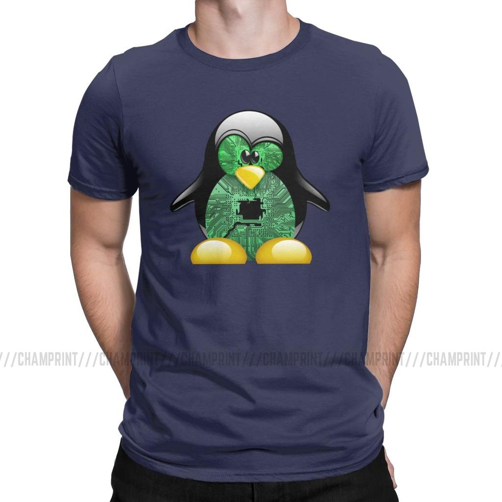 Linux Tux T Shirt Men Programmer Computer Developer Geek Nerd Novelty Tee Shirt Short Sleeve T