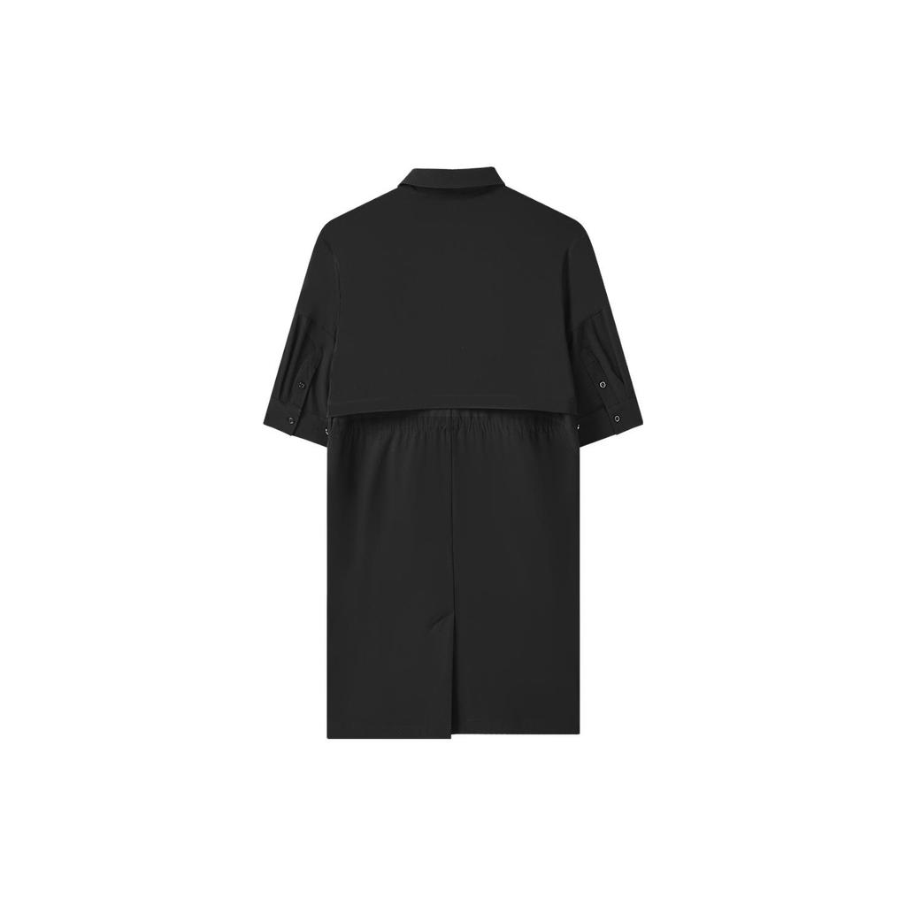 New FILA Short Sleeved Dress Women's Black F11W328312FBK