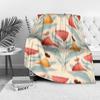 Cute Floral Baby Blanket Soft Fleece Quilted Toddler Bedding for Girls Boys Newborn Gift