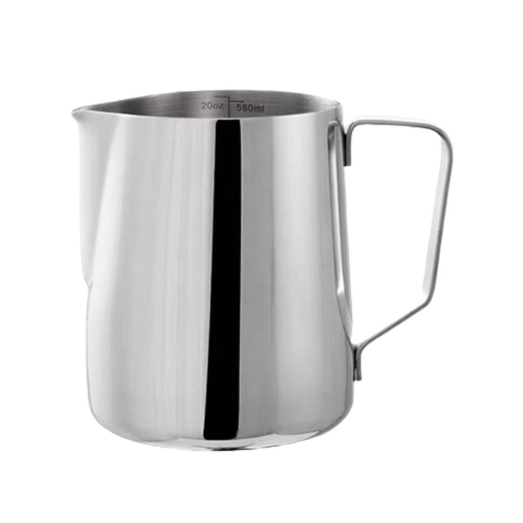 Ergonomic Coffee Frothing Cup 304Stainless Steel Frothing Pitcher Easy Cleaning for Effortlessly Coffee Art Creation
