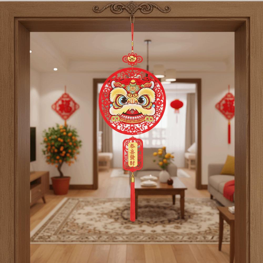 Traditional Chinese New Year Decoration Exquisite Door Sign  Festival Celebration
