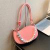 Pearl chain bag women's new niche design women's bag fashion portable messenger shoulder bag