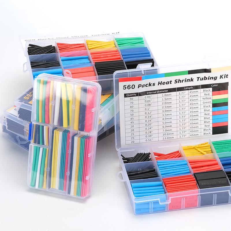 530PCS Colored Heat Shrink Tube Set - Insulation Sleeves for Electricians