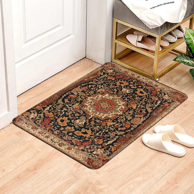 House Entrance Carpet Home Door Mat Modern Nordic Style Room Bath Foot Bathroom Non-slip Kitchen Water Absorption Rugs Abstract