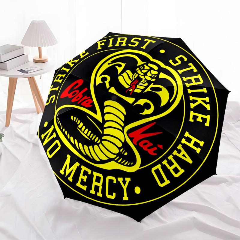 Cobra Kai, Karate Kid Automatic Opening and Closing, 8 rib Structure Portable Umbrella, Suitable for Men and Women in All Seasons  Perfect G