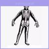 Tuta Intera da Cosplay Scheletro di Halloween con Stampa Digitale per Bambini Role Play
