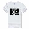 Glitter Rock Band Queen t shirt summer tops streetwear o-neck aesthetic t-shirt punk top tee Short Sleeves cotton T-shirts