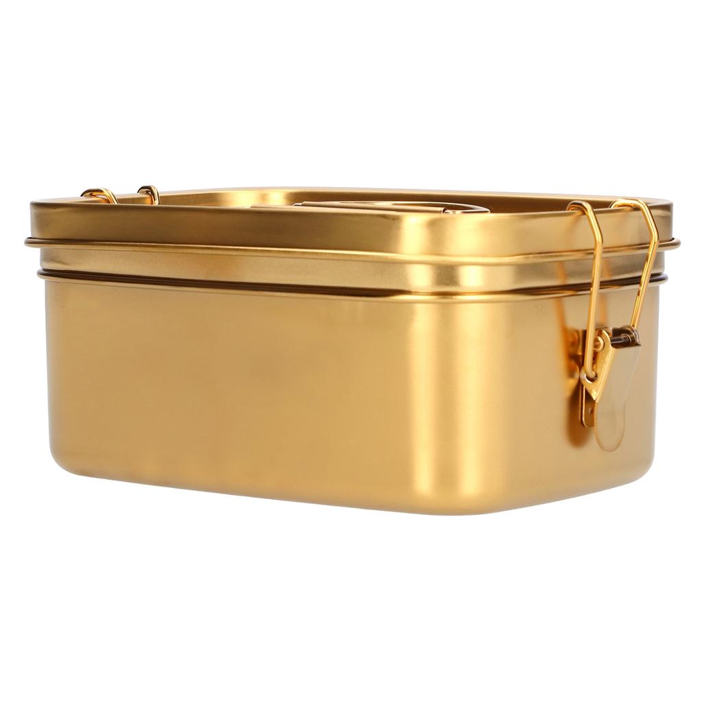 1.5L 2-warstwowy pojemnik na lunch Przenośny szczelny 304 stal nierdzewna Bento Pojemnik na jedzenie Zastawa stołowa do domu biura Złoty