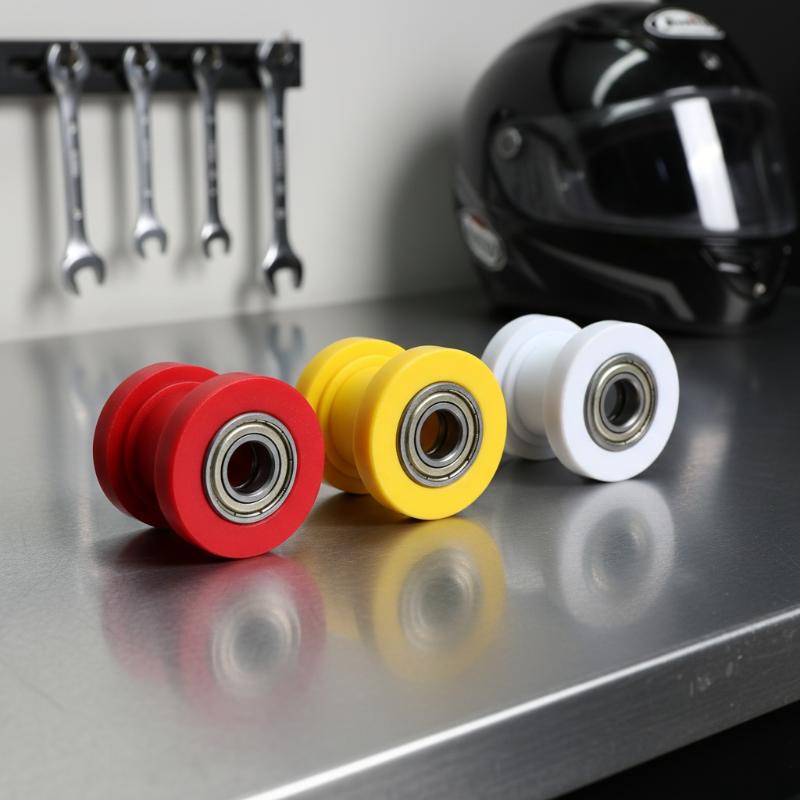 Chain Tensioner Drive Pulley 2Pcs 8MM 10MM Guide Wheel Replacement Set for Motorcycle Motocross Riding