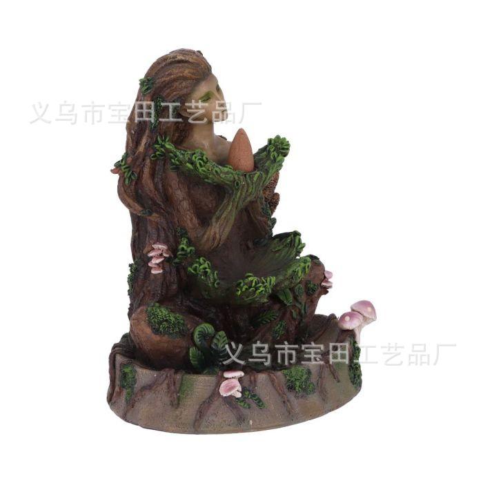 New Resin Statue Ornament Forest Muse Incense Burner Decoration Home Tea Room Desktop Aromatherapy Burner Ornament