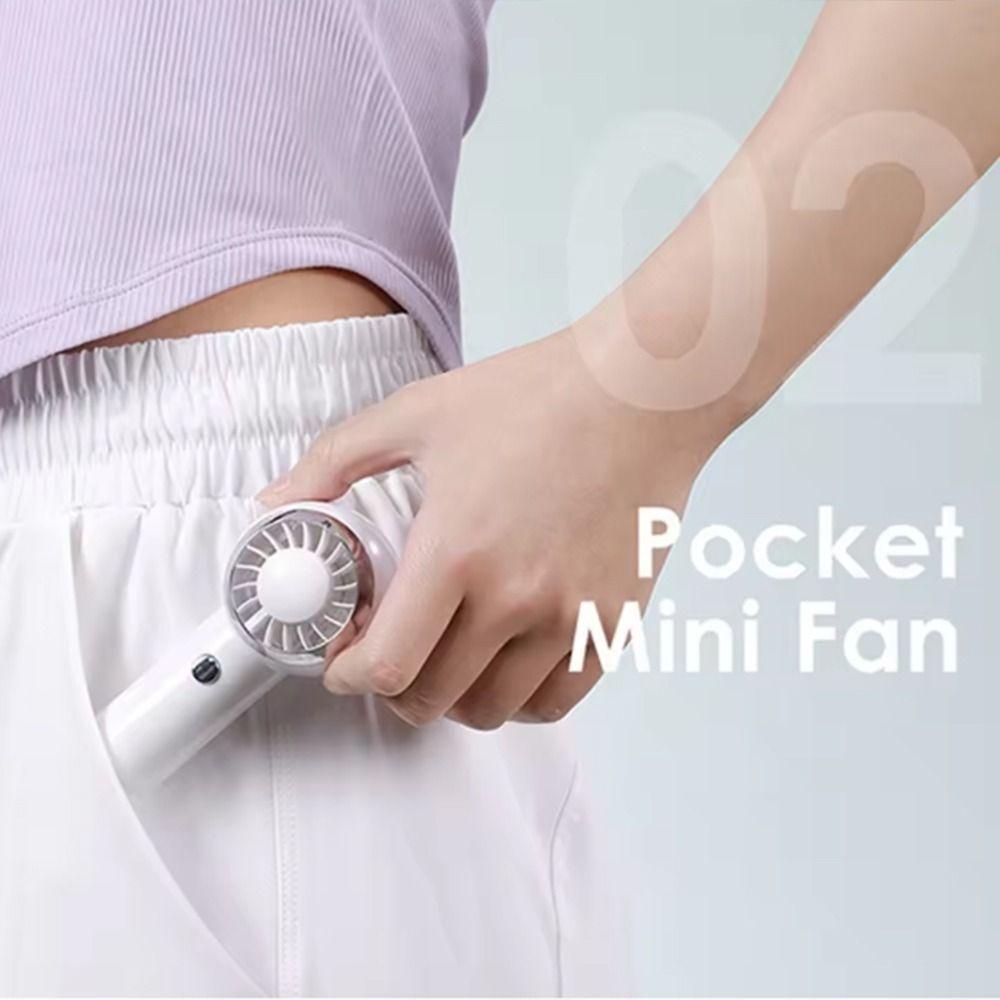 USB Rechargeable Portable Hand-held Fan Quiet Personal Cooling Fan  Student Dormitory