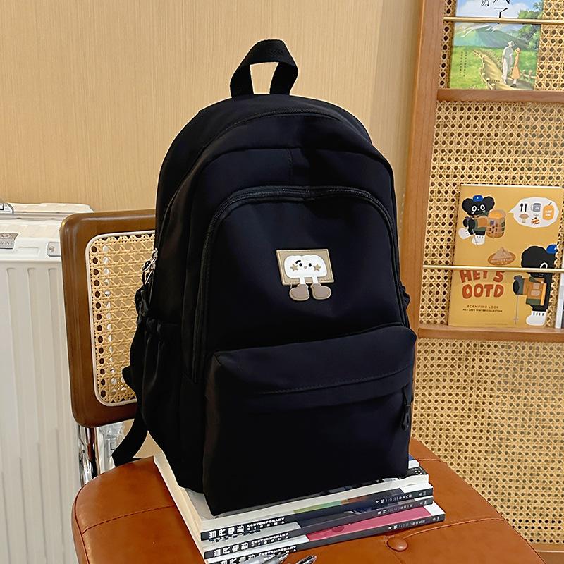 School bag Japanese simple ins cute large capacity school bag girl versatile backpack high value light casual simple bag