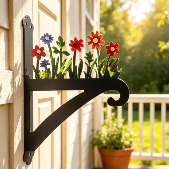 Metal Plant Hanger Wall Hook Heavy Duty Hanging Basket Bracket Decorative