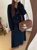 Elegant V-neck Plus Size Knitwear Two-Piece Set: Pullover & Half Skirt, Winter 2025