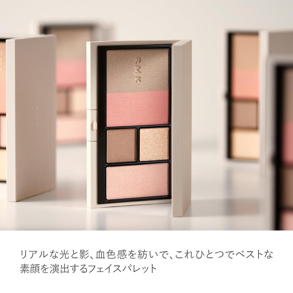 RMK Shade Glow Face Palette 01 Sierra Rhapsody Shading Shading Powder Highlight Powder Cheek [RMK Official] & (Highlight Blush)