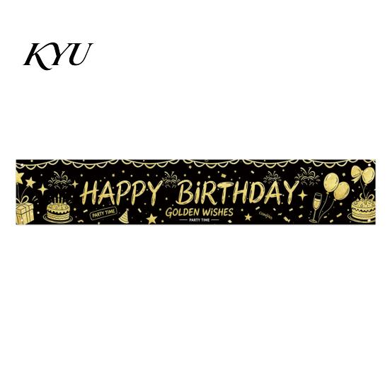 Geschäftsfeier Dekoration Großes Happy Birthday Rasenbanner Schild, 70 x 15 Zoll Innen Wandbehang Außen Kulisse Dekoration für Jungen Mädchen Party