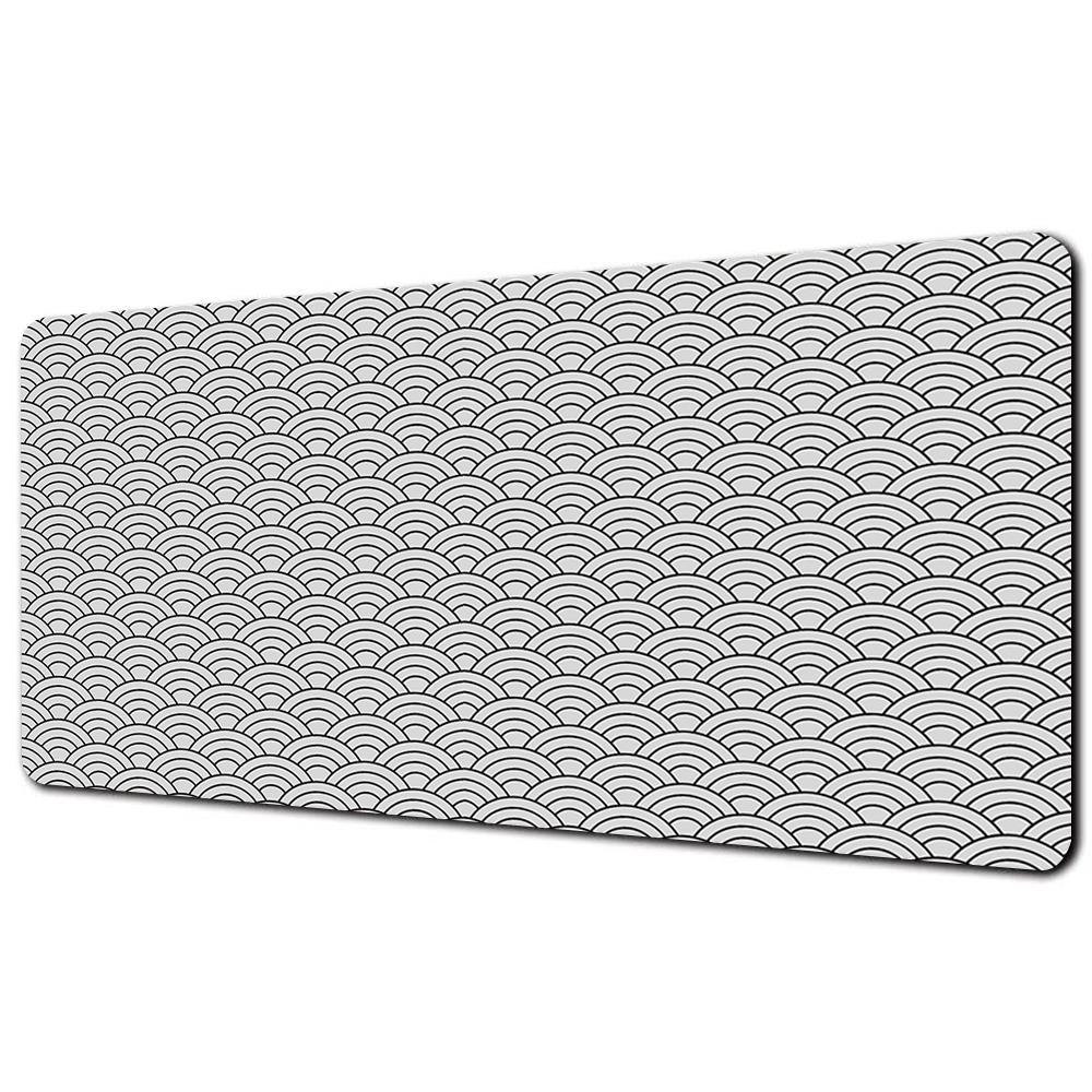 Strata Liquid Art Mouse Pad Computer Laptop Anime Keyboard Mouse Mat Large Mousepad Keyboards Gamers Decoracion Black Desk Mat