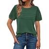 BFCCQB Camicette e camicie casual con scollo a maniche corte e alla moda da donna