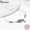 BAMOER Authentic 925 Sterling Silver Hand of Fatima Chain Link Bracelets
