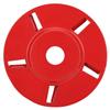 5 Teeth Arc Shaped Wood Cutting Disc Woodworking Angle Grinder Carving Polishing Tool(Red )