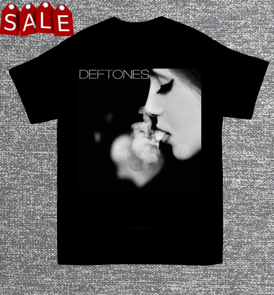 Deftones Short Sleeve Cotton Black T Shirt All Size S To 5XL Gift For Fans