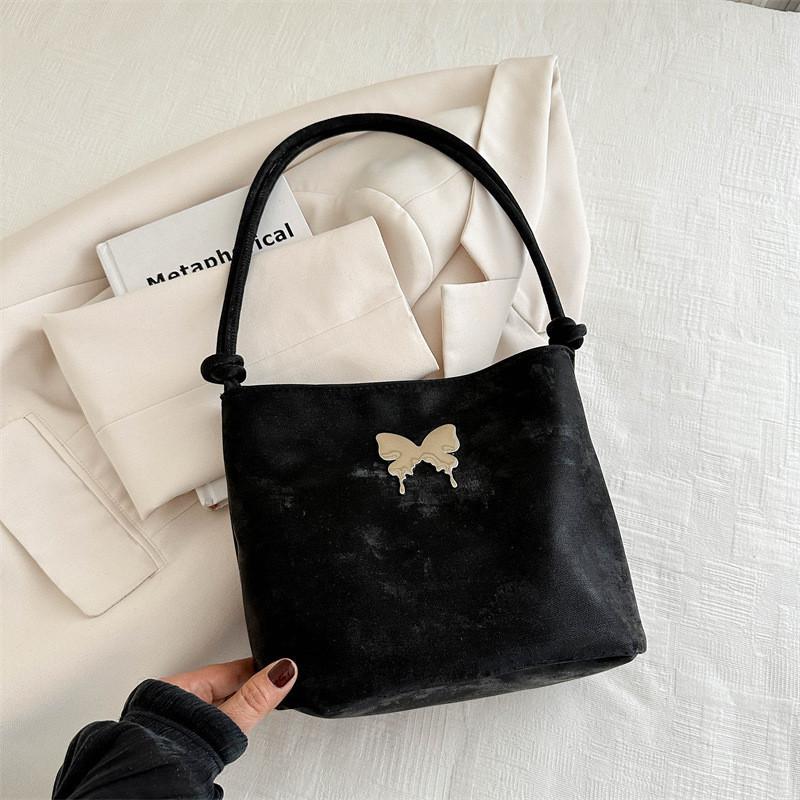 Elegant Large Capacity Tote Bag Trendy Street Style Pu Shoulder Bag With Stitching