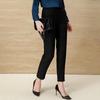 Trojman Women's Black Cropped Suit Pants