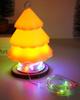 Rechargeable Christmas Tree Silicone Night Light with 10m String Light Storage, Colorful Atmosphere, Perfect for Outdoor Camping