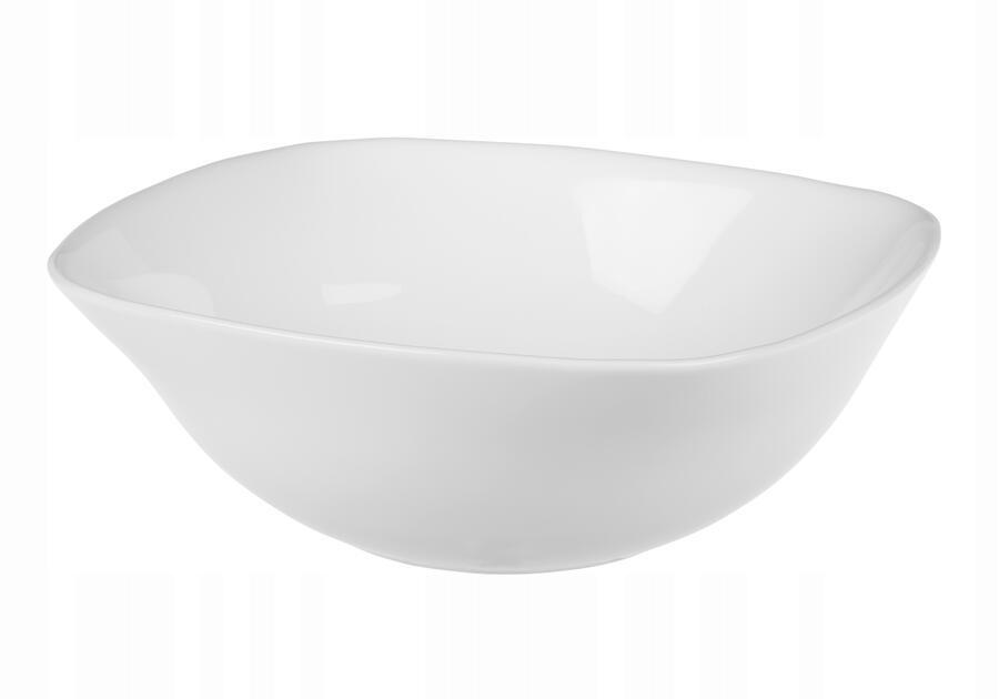 White square salad bowl 165 cm Quadro