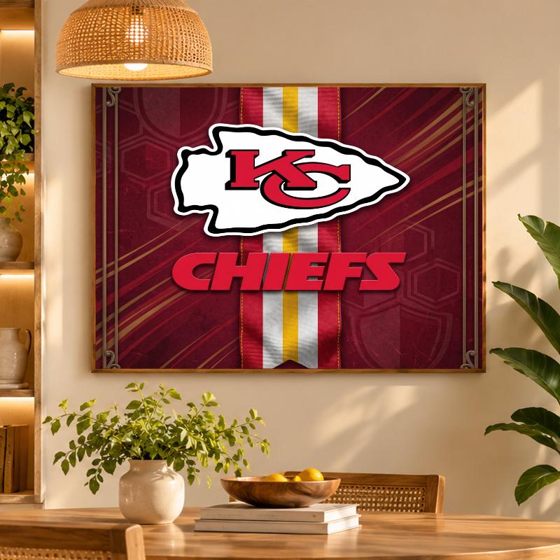 5D Diamond Painting Kansas City Chiefs DIY Full Drill Diamond Art Kit Home Decoration
