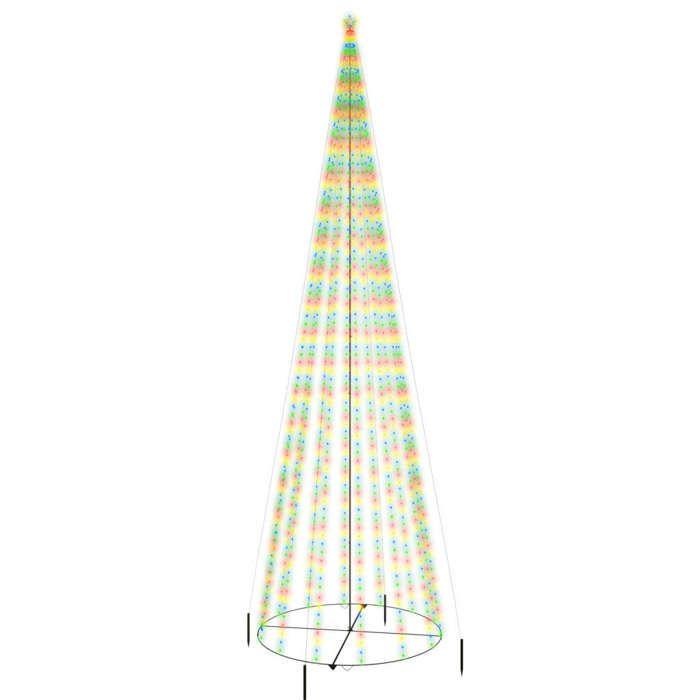 VidaXL Christmas Tree Cone LED Christmas Tree Holiday Decoration Christmas Ornament Party Ornament 1134 Colorful LEDs 343501