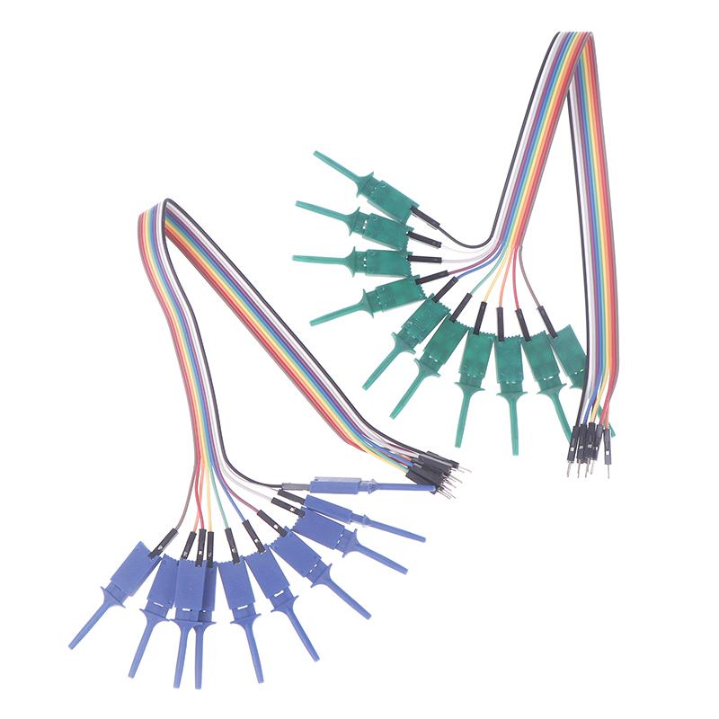 30Cm 10 Needle Hook Clamp Kit Logic Analyzer Cable Clamp Probe With Springs At The Front Connect Chips Pins Power Tools