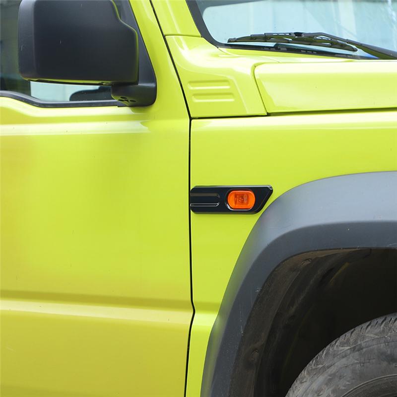 A03E-Car Side Fender Turn Signal Light Lamp Decoration Cover For Suzuki Jimny JB64 JB74 -2024 Exterior Accessories
