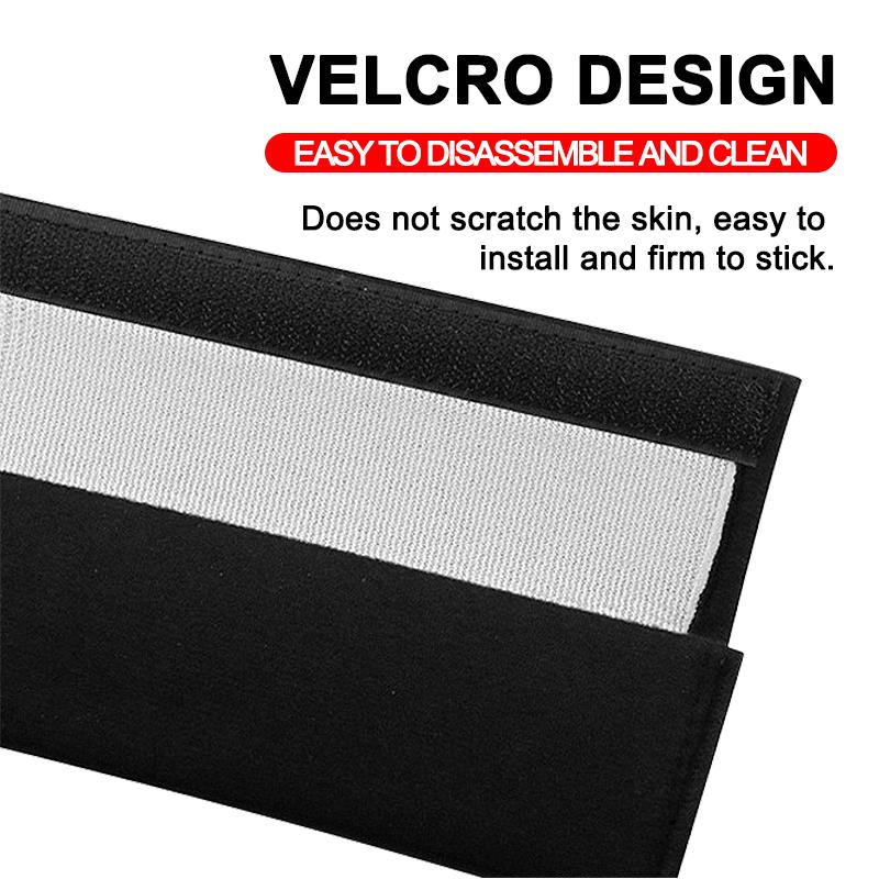 Cotton Car Emblem Badge Seat Belt Cover Shoulder Protection Cushion For Cadillac CT4 Seville ATS Celestiq Ciel Escala SRX XT6 EV XLR ELR Elmiraj EXT