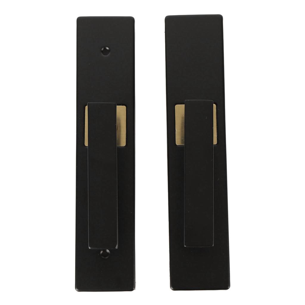 Bedroom Lock Set Household Interior Room Toilet Silent Aluminium Alloy with Handle Black Gold