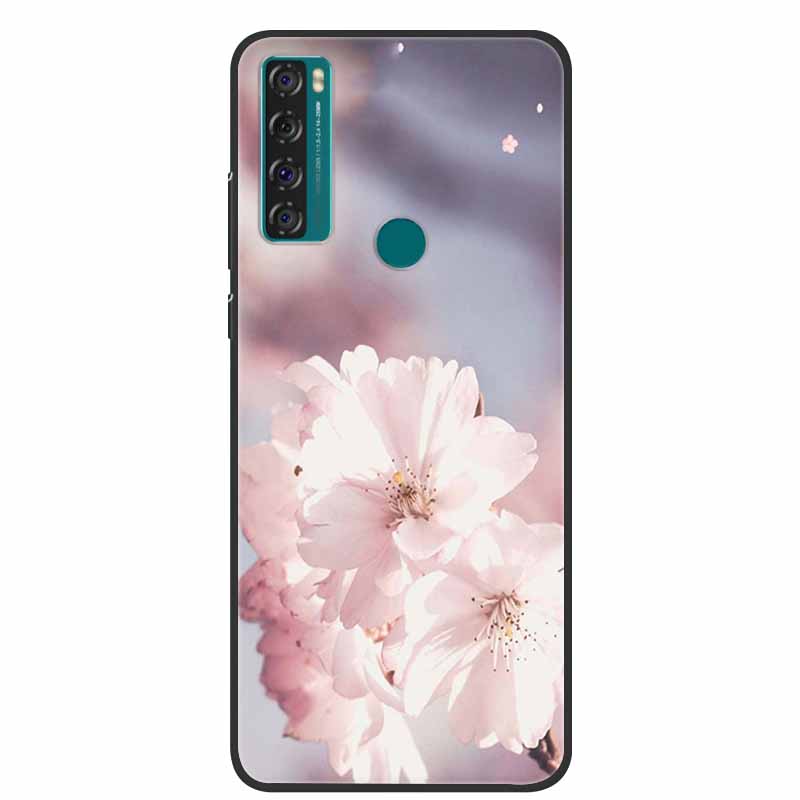 Case For TCL 20 SE Luxury Silicone TPU Soft Phone Cover For TCL 20 SE Case T671H 6.82" Funda Animal Capa Cute Shockproof Coque