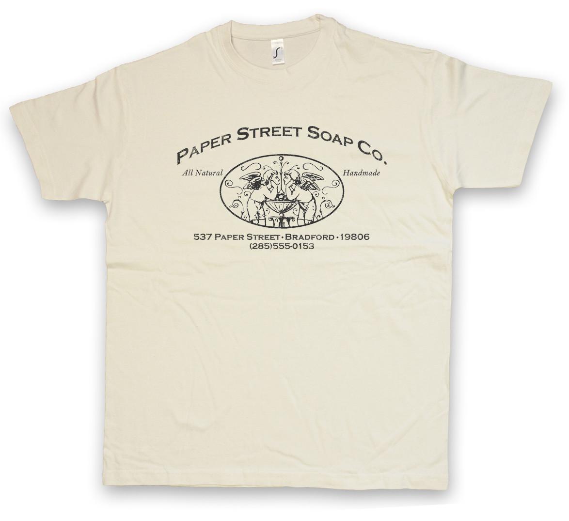 PAPER STREET SOAP CO. T-Shirt Mens Womens Tees Top Fight Movie Club Sign Insignia Logo Company S