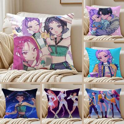 K-Pop Demonų medžiotojai Pagalvės užvalkalas Apsauga nuo dulkių erkučių Nematomas užtrauktukas Sofa Lova