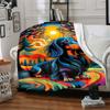1PC Dachshund Art Print Blanket, Throw For Sofa, Bed, Travel, Camping, Livingroom, And Bed, Printing Blanket With Soft And Warm Fabric yy250918158