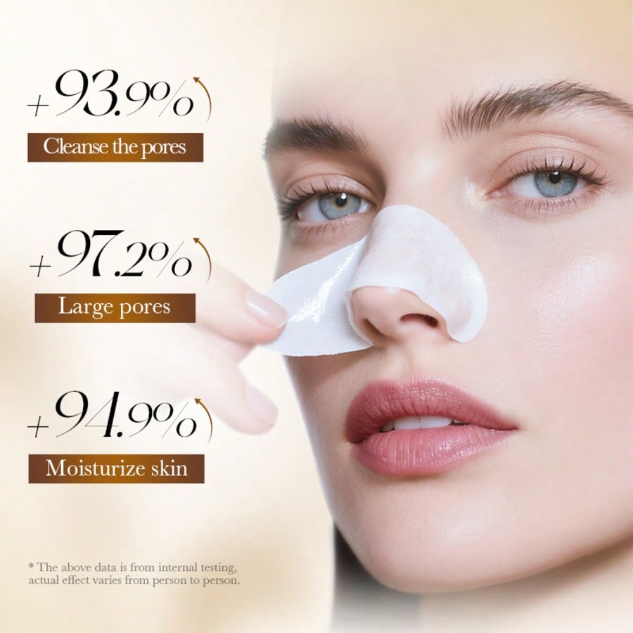 1pc 60g Rice Blackhead Nose Mask, Deep Cleansing Of The Nose, Blackhead Remover, Deep Cleans Pores